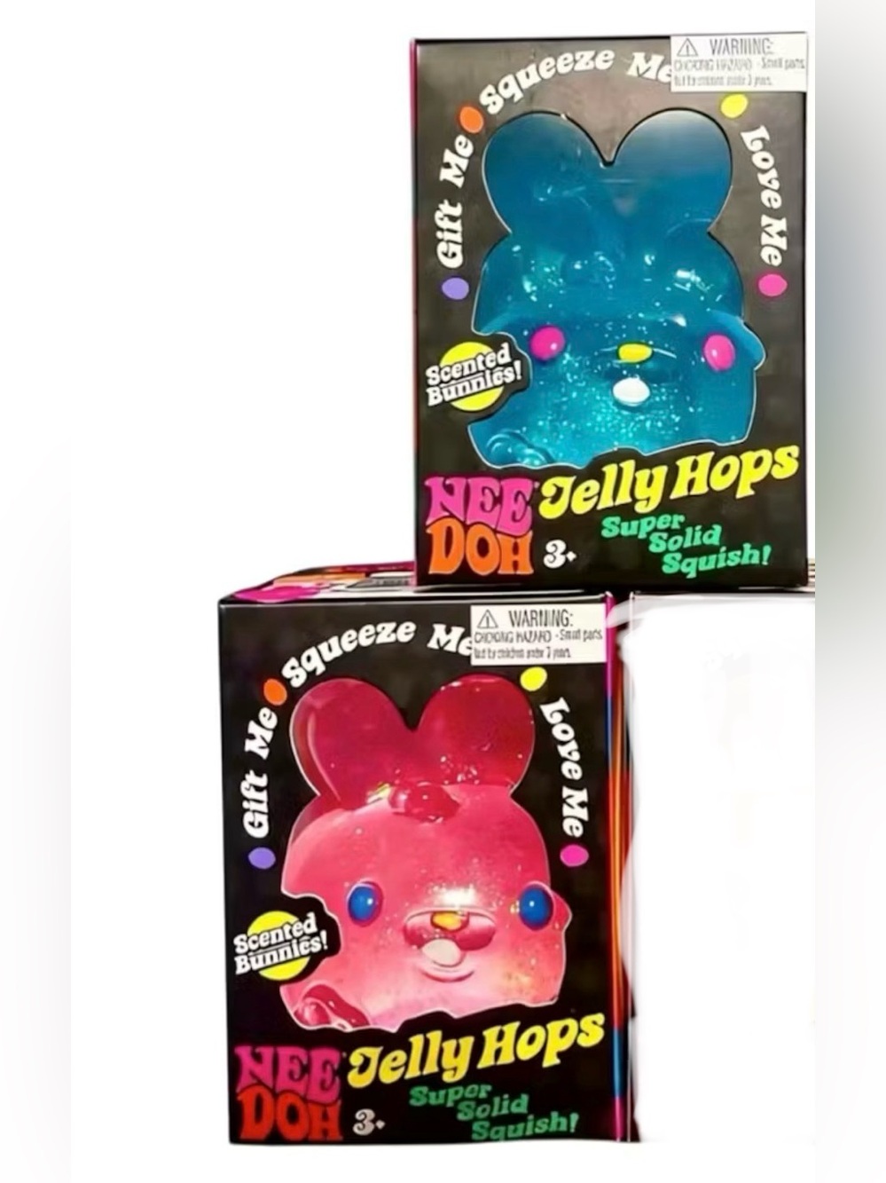 NeeDoh Jelly Hops Pink & Blue scented bunny
